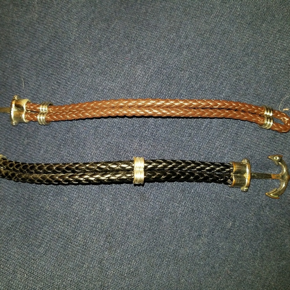 Braided anchor bracelet
